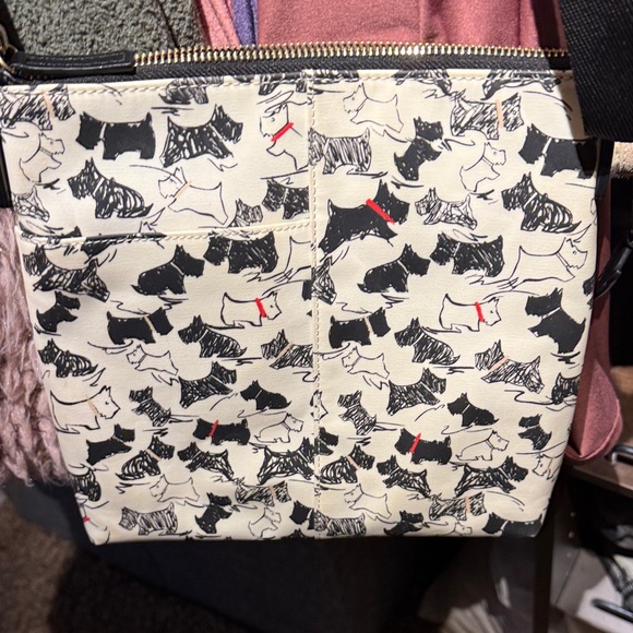 RADLEY LONDON Cream Scottie-Print Crossbody with Black and Red Accents - Picture 2 of 4